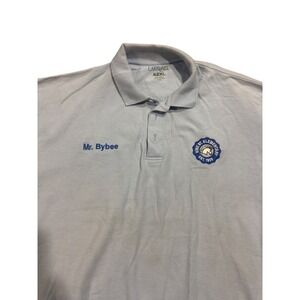 Carrusel Mens 2XL Polo Shirt Blue Vine St. Elementary Mr Bybee Embroidered Pique